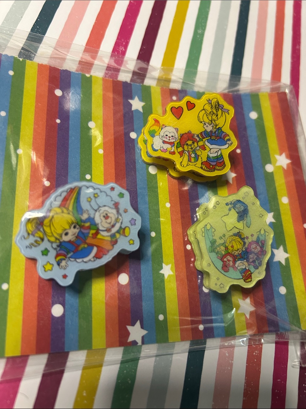 Cute Rainbow Bright Binder Clips - Multicolor